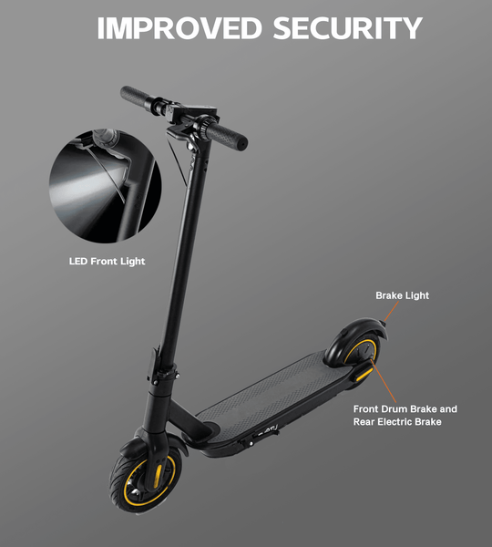 MAX - 65KM Range - Air/Solid 10'' Tire - SUOTU