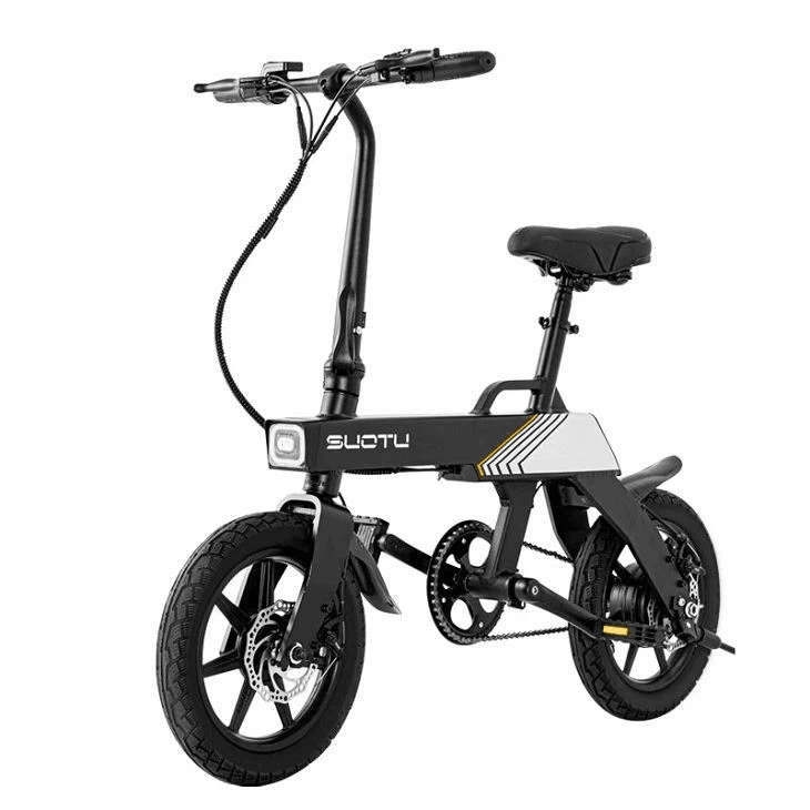 ST 14inch Folding Electric Bike Long Range - SUOTU